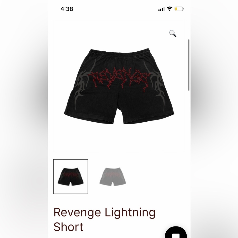 Revenge Lightning shorts